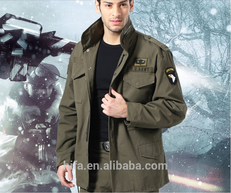 Outdoor fans M65 windbreaker jacket airborne removable liner two piece tactical vests