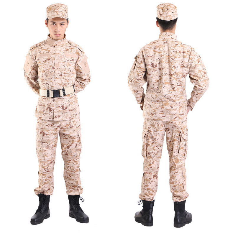 Immediate Delivery Stock Fast Wholesale Army Cloth Desert military camouflage uniform khaki army uniform acu military uniform