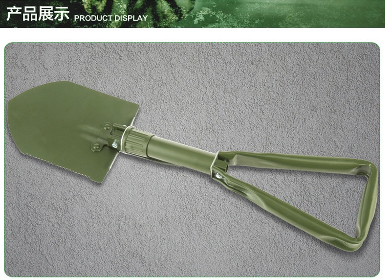 Mini Multi-function Folding Camping Shovel Survival Trowel Dibble Pick Outdoor tool Wholesale