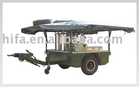 Military water purifying mobile trailer field military water purify equipment