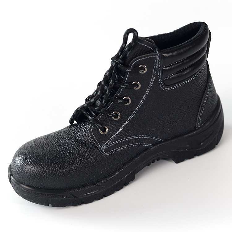 Anti-vibration genuine leather construction work shoes with steel toe cap steel toe safety shoes industrial boots safety shoes