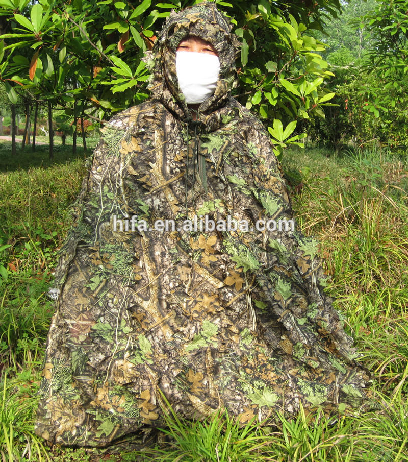 forest sniper leaf ghillie suit for hunting