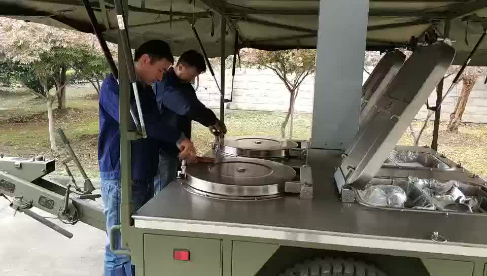 Military mobile kitchen trailer for cooking 150 Persons' meals army mobile kitchen