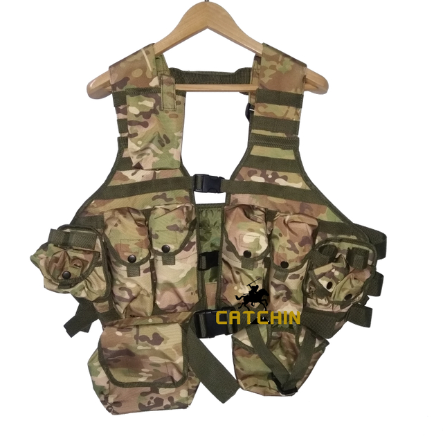Digital camouflage tactical suit/Combat vest/camouflage webbing set