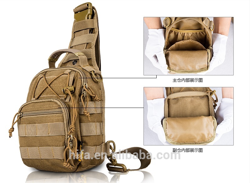 Tactical Fly Fishing Camping Equipment Outdoor Sport Nylon Wading Chest Pack Cross body Sling Single Shoulder Bag