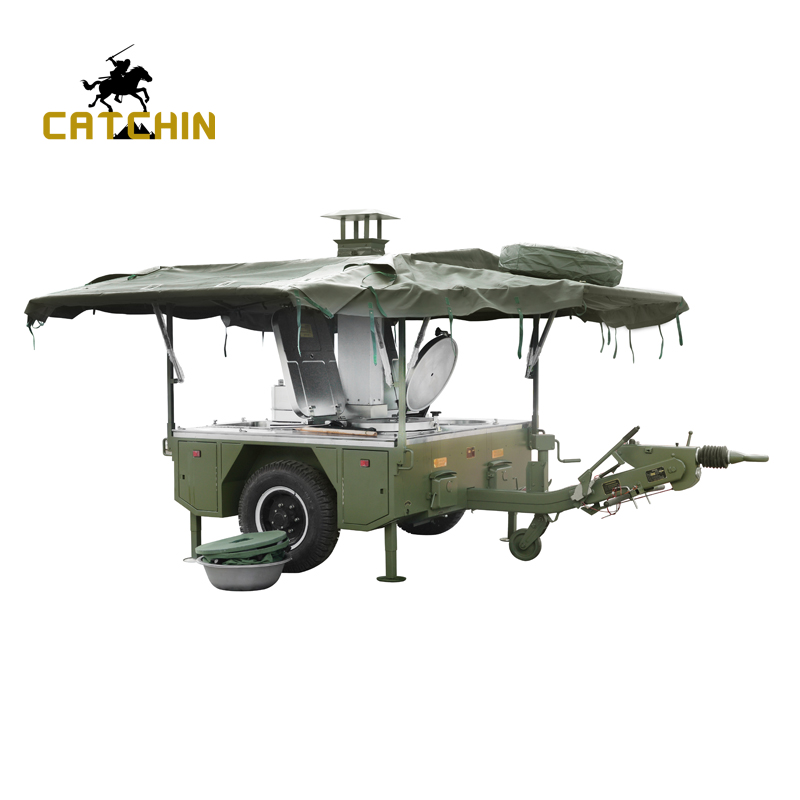 Mobile Military Field Kitchen Trailer for cooking 150 Persons' meals military mobile kitchen military equipment